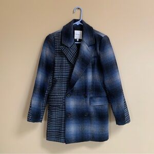 Wool blend oversized blazer